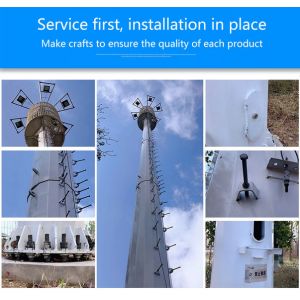 Triangular Single Tube ASTM Monopole Steel Tower