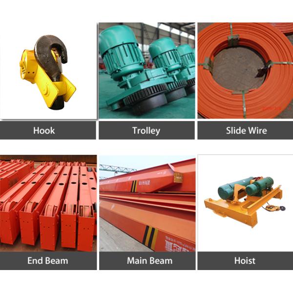 Industrial Wire Rope Pulling Electric 20 ton Double Girder Overhead Crane