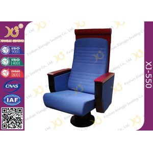 China Custom Wood High Back Church Hall Chairs Soft Padded For Pastor / Minister on sale