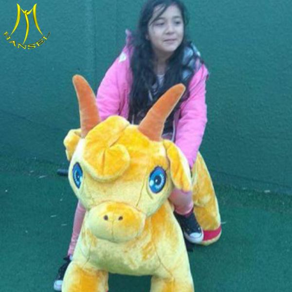 Quality Hansel  riding donkey toy furry animal toy ride plush walking animal horse toy wholesale