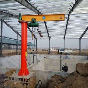 Customized Arm Length Jib Lift 270 Degree Cantilever Cranes With Wirerope Hoist