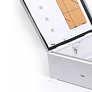 1 Door Metal Cabinet with Grey Powder Coating and Locker SGS Certified