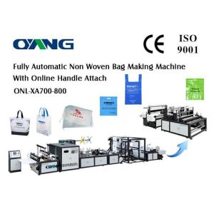Carry / Shopping Bag Automatic Non Woven Bag Making Machine Eco Friendly
