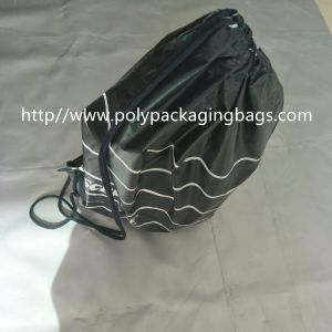 Waterproof Single Drawstring Shoulder Bag With Color Printing Logo / Clothing