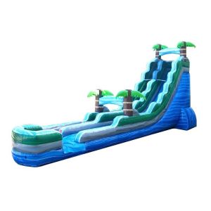 Amusement Water Slide Bounce House , Inflatable Slip N Slide Heavy Duty 15*6*7m
