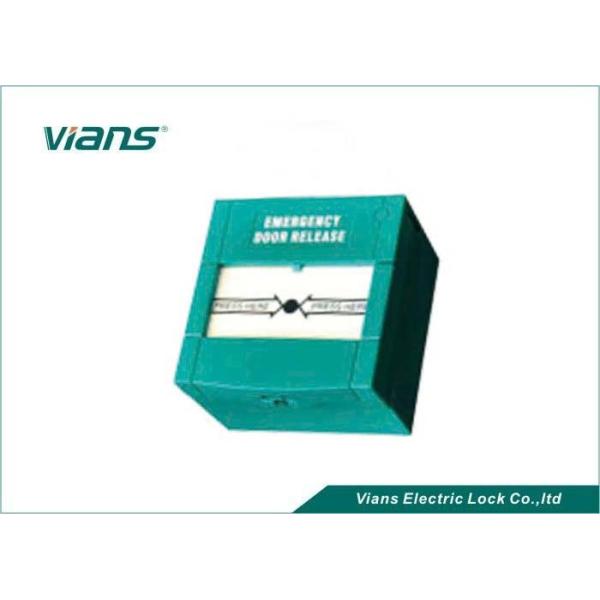 Quality Weatherproof Fire Emergency Call Point  Green Manually Operated for Exit Door wholesale