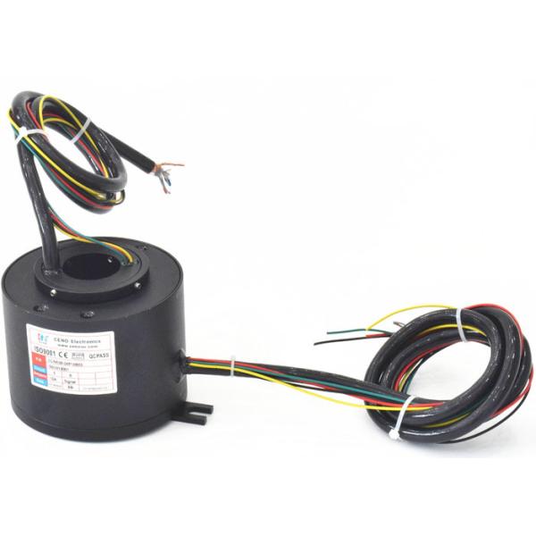 Through Bore Series Electrical Slip Rings Industrial Strong Insulation