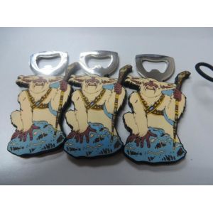 Cute 3D Cartoon Character Shape Soft PVC Fridge Manget Bottle Opener for Club