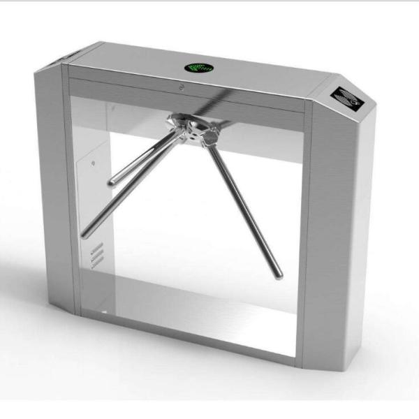 Stainless Steel Triangle Entrance Swing Pedestrian Barrier Gate Machine For Subway Station