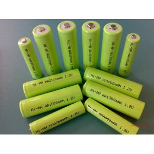 Cheap Green 1.2V DVD NIMH Rechargeable Battery AA 2700mAh With ROHS for sale