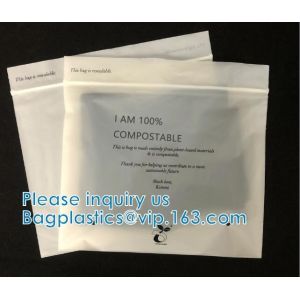 China 100% Biodegradable Shipping Bags, Zipper Compostable Zip Bag, PLA Corn Starch, Garment Apparel, Cashmere on sale