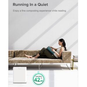 Quiet Compact Electric Food Waste Composting Machine Stainless Steel Grinding