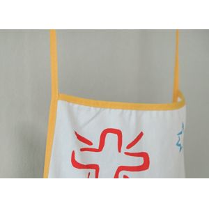 Multicolor Pattern Print Colorful Polyester Apron For Home Cleaning Use