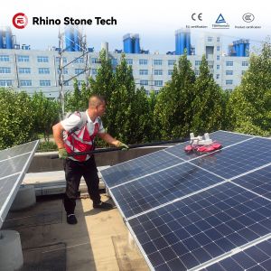 Cheap Plug In Double Disc Solar Panel Rotating Brush Double Disc Solar Pv Module Cleaning 3.6M for sale