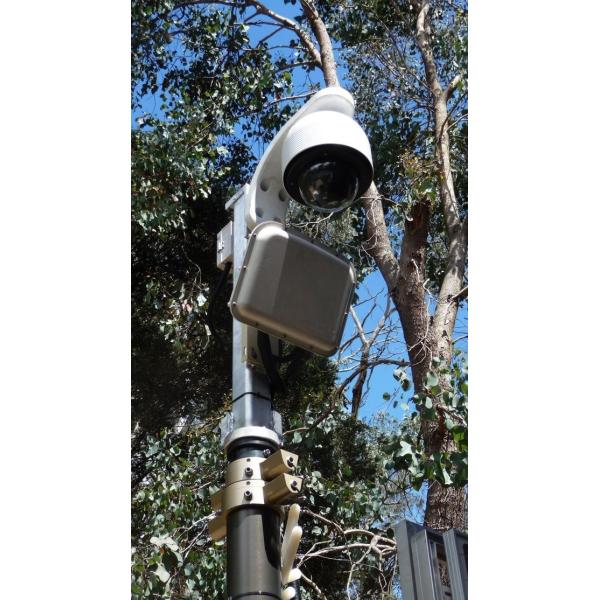 pneumatic telescopic mast for mobile CCTV system 4.5m height telescoping mast