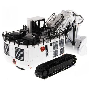 DM85653 Limited White Mining Excavator Diecast Engineering Vehicle CCM Model 1