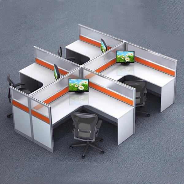 Quality MFC Panel Modular Office Furniture Workstation Partition Office Cubical Desk wholesale