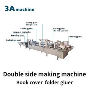 CQT-800BS Automatic Book Cover Machine Presentation Folder Gluer Machine for