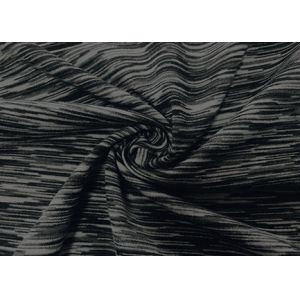 92% Micro Polyester Fabric Stretchy Weft Knitting For Yoga Clothes Heather