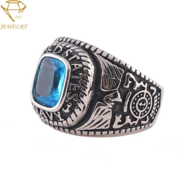 Quality Stainless Steel Army US Custom Military Rings wholesale