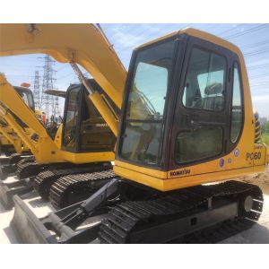 Used Komatsu PC60 6Ton Hydraulic Mini Digger Excavator in Great Condition from