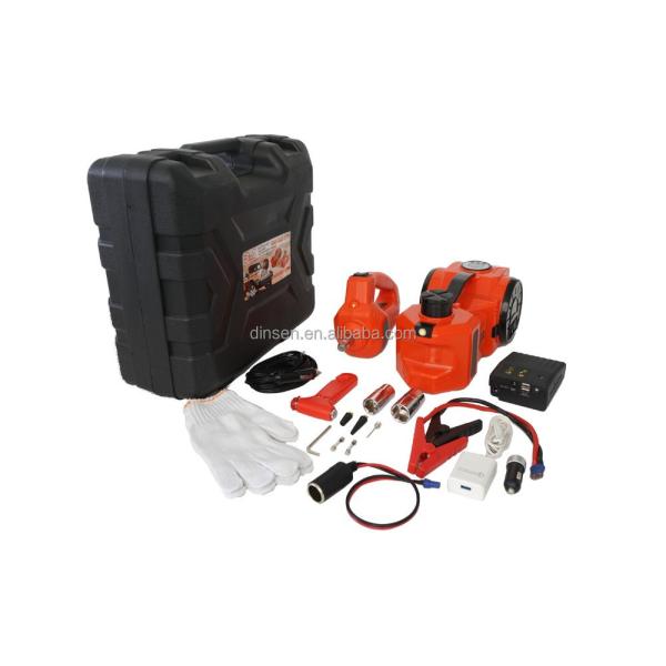Hydraulic Electric Jack Kit For Car 65L/min Double Cylinder With Jump Starter