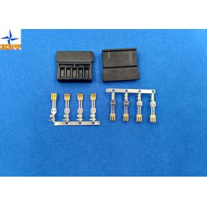 China brass material Gold - Plated Signal Wire To PCB crimp Connectors terminals with 1.27mm Ptich on sale