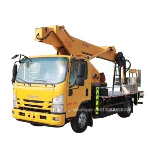 I SUZU Single Row Telescopic Arm High-altitude Work Vehicle With Small Flying