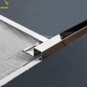 10mm Metal Tile Trims Shiny Silver Stainless Steel Tile Border Edge