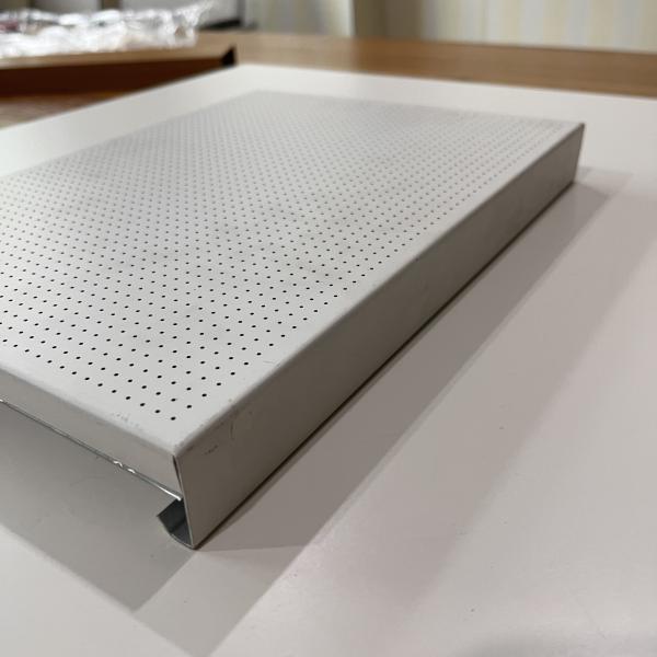 Quality 1.0mm Aluminum Metal Ceiling Corrugated Hook On Panel With Standard Perforation wholesale