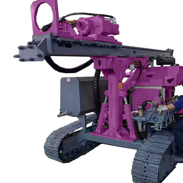 Diesel Solar Pile Driving Machine Highway Guardrail Pile Driving Rig Screw Pile Driver