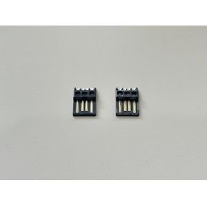 USB 2.0 AM Solder-Type Connector, Black Gold-Plated 5u", Wire Cable Electrical