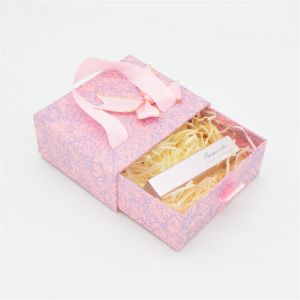 Small Perfume 3mm Cosmetic Packaging Box With Ribbon Handle ALLICO