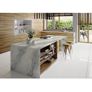 Polished Kitchen Countertop Materials Quartz Engineered Quartz Countertops