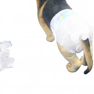 China Soft Cotton Puppy Pads Disposable Pet Diapers Adjustable Waist For Female Dogs on sale
