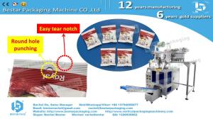 Cheap Automatic counting packing machine customized round hole punching and easy tear notch up and down for sale