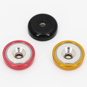 Chrome Coating SmCo Neodymium Cup Magnets With Different Color