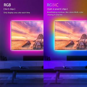 0.5kg HDMI Sync TV LED Backlights With Music Sync Function 4K HDR Support HDMI