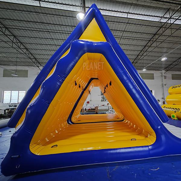 Quality High Quality Inflatable Water Triangle Slide Inflatable Floating Lake Slide wholesale