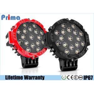 China 51W Black Round LED Driving Light For Off Road 7 Inch Flood Beam 4080 Lumen on sale