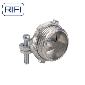 Zinc Die Cast NM Cable Clamp Type Silver 3 / 8 Romex Connector