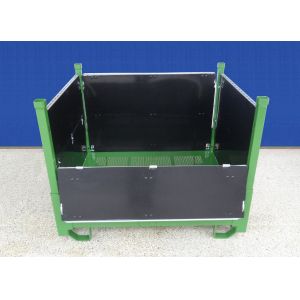 Cheap Zinc Plated Metal Mesh Containers Anti Dust Rigid Mesh Pallet Cages for sale