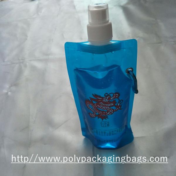 Quality Blue 8 Oz Stand Up Pouch With Spout And Cap , Beverage Flexible Packaging wholesale