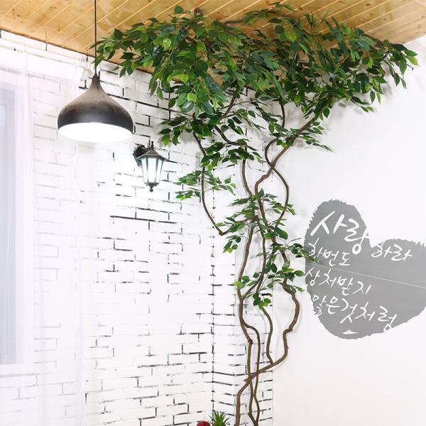 Quality Fire retardant 280cm Long Artificial Vine Plant Corner Pipe Decoration wholesale
