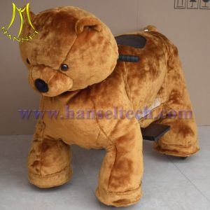 China Hansel CE certificated plush electric animal rides for shopping center on sale