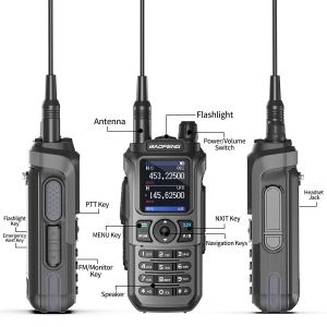 135*60*33mm Size Exclude Antenna Baofeng Walkie Talkie Long Range with 2600mAh