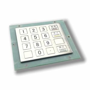 IP65 / IK07 Mini Stainless Steel KeyPad waterproof dustproof anti-vandalism 16