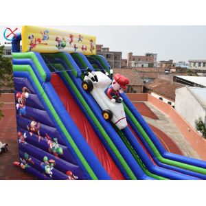 Commercial Inflatable Mario Theme Inflatable Slide Pvc Inflatable Castle
