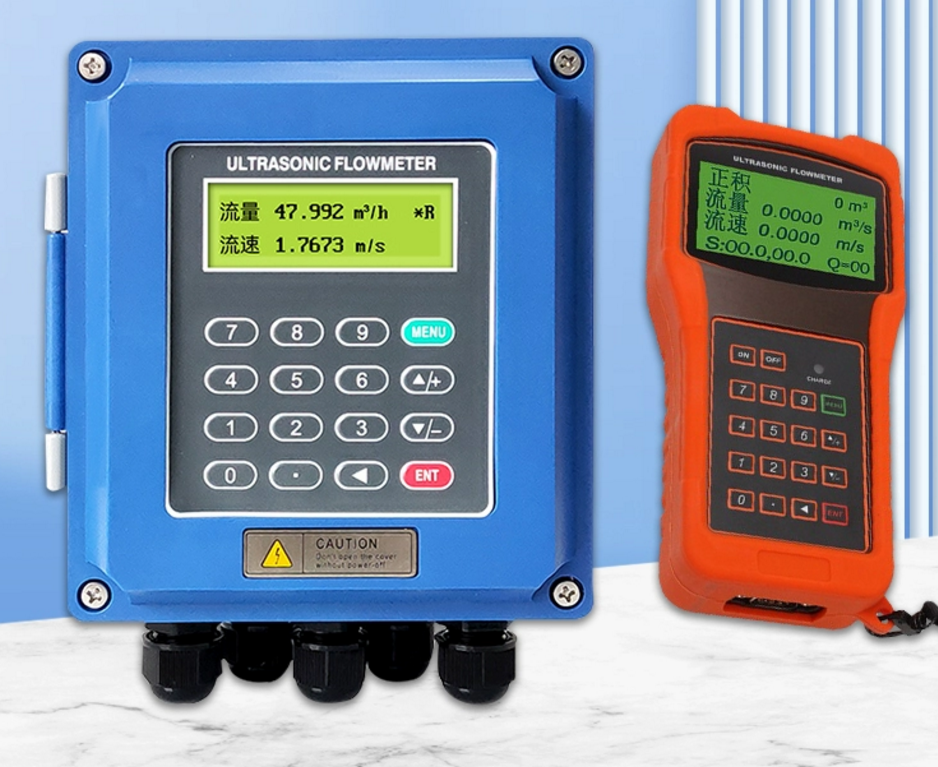 Cheap Digital Ultrasonic Flow Meter With External Clamp DN300-DN6000 Pipelines for sale