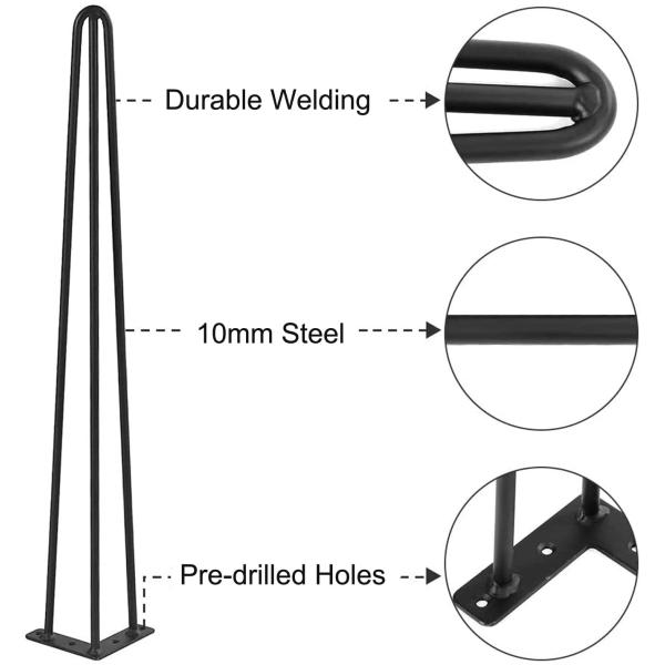 Heavy Duty Furniture Metal Legs Dining Hairpin Table Legs To Enhance Your DIY Projects
